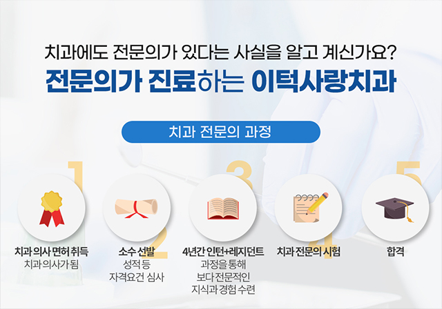 전문의가 진료하는 이턱사랑치과